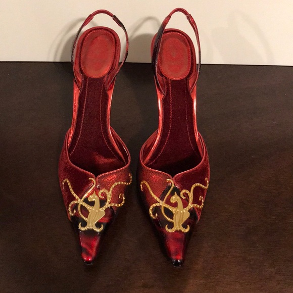 Baby Phat Shoes - Baby Phat Multi-textured Slingbacks Fits 8-9